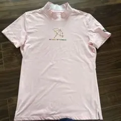 Arnold Palmer Golf モックネック　半袖シャツ M ピンクのサムネイル