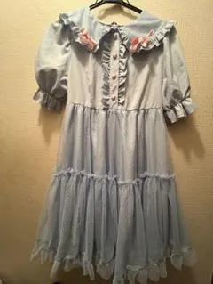 大人の女児服 ブルー