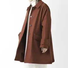 新品タグ付き✨　マッキントッシュ　ハンビー　ステンカラーコート　ブラウンレッドのサムネイル