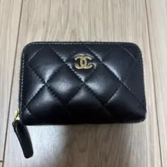 [正規品 美品]CHANELシャネル キルティング ブラックコインパース❤️ CHANEL シャネル コココクーン ハンドバッグ ナイロン