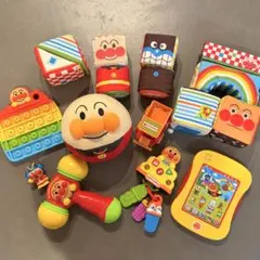 アンパンマン 知育玩具セット　やわらか積み木