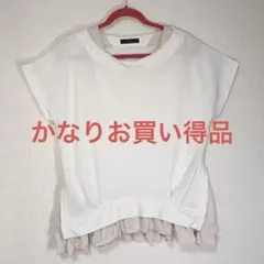 137. 最終値下げ！❣️シフォンがキュートなトップス／半袖