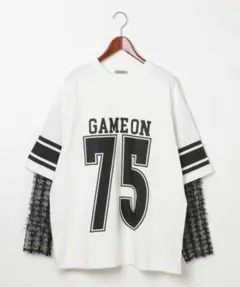 niko and…【MODE NORM CORE】レイヤードナンバリングTシャツ