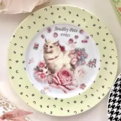 lalaさま sold クレイユモントロー 動物と少年少女とプレートセット
