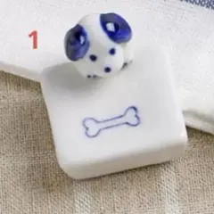 猫と犬の陶器製箸置き　箸立て　1個　1個から-3個対応可能