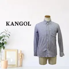 zG2017【M】KANGOL シャツ ストライプ ボタンダウン カジュアルのサムネイル