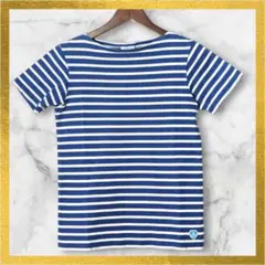 オーシバル半袖Ｔシャツボーダーラウンドネックトップスレディース1サイズブルー