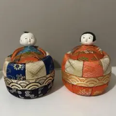 木目込み人形 お雛様 ペア 雛人形 ひな祭り 置物 和モダン 縁起物 2体セットのサムネイル