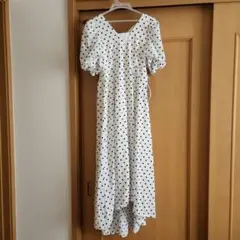 OLIVE des OLIVE 水玉ロングワンピース Fサイズ ドットベルト付き