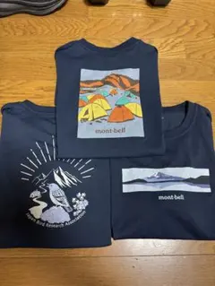 モンベル　mont-bell Tシャツ ネイビー 3枚セット