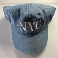 newhattan NYC 刺繍 デニム キャップ
