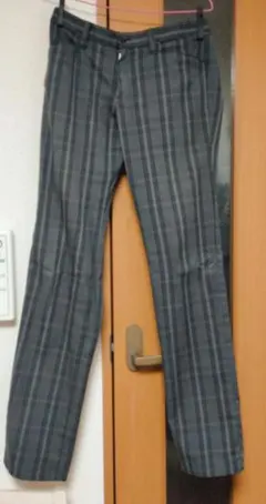 コムサイズム チェックパンツ