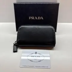 希少PRADA プラダ キーケース コインケース 三角プレート ナイロン