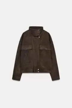 【完売品】ZARA スエード調ボンバージャケット Sサイズ 新品タグつき 茶色 ZARA スエード調 ボンバージャケット - メルカリ
