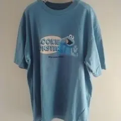 UNIQLO セサミストリート クッキーモンスター Tシャツ L着文63着幅55
