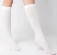 シアーハイソックスストッキング靴下くつ下白しろホワイトゴスロリィタ病み夢かわいい