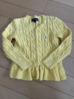 Ralph Lauren イエロー カーディガン 4/4T