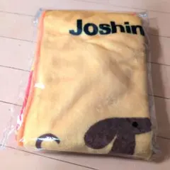 Joshin クレパス柄　犬のイラスト ブランケット