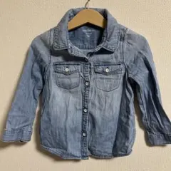 babyGap デニムブルー 長袖シャツ