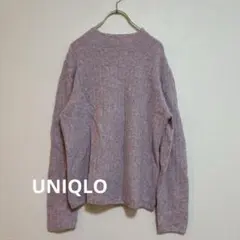 ユニクロ　きれいめ　上品　シンプル　カジュアル　ニット　セーター　大きいサイズ