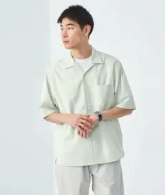 green label relaxing オープンカラーシャツ グリーンのサムネイル