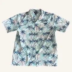 【防水加工】 BILLABONG パームツリー柄 半袖シャツ Mのサムネイル