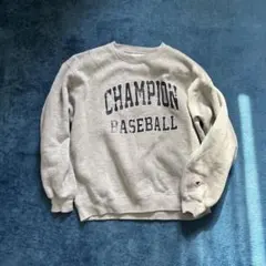 Champion BASEBALL スウェット グレー