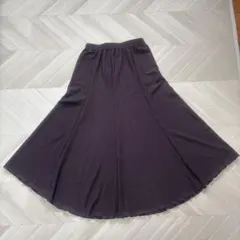 ダークブラウン　フレアスカート　マタニティ