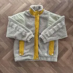 adidas 男女兼用　アウター ボアジャケット M サイズ　ベージュ イエロー