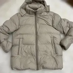 【美品】ユニクロ　UNIQLO ダウンジャケット ベージュ Lサイズ