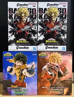僕のヒーローアカデミア プライズフィギュア 4点セット 緑谷出久 爆豪勝己