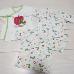 はらぺこあおむし 短肌着 50 60 新生児肌着 綿100%