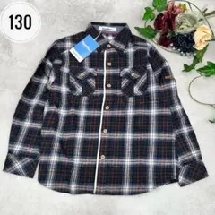 【新品】familiarファミリア 長袖シャツ ネルシャツ チェック 130cm