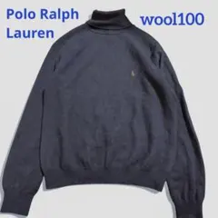 【美品】Polo Ralph Lauren ウール セーター ネイビー ニット