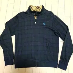 FRED PERRY チェック柄 ジップアップジャケット