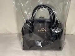 新品COACH ミニハンドバッグ　ブラウン シグネチャー　ショルダーバッグ　福袋