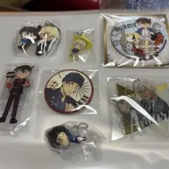 名探偵コナン 7点セットアクリルキーホルダー 缶バッジ セット➕α