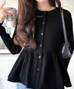 ペプラム ニット