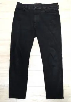 [中古]UNIQLO EZYジーンズ XL ブラック