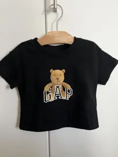 GAP 黒 クマプリントTシャツ 12-18ヶ月　男女兼用