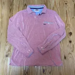 M'GREGOR 長袖ポロシャツ Mサイズ レッド