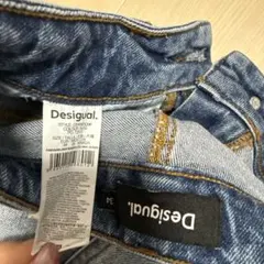 Desigual 刺繍デザイン ストレートデニム 34