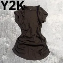 B DONNA 当時物 ドレープ カットソー 平成ギャル Y2K スリム 日本製のサムネイル