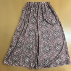 スピックスパン　ペイズリー柄　ワイドパンツ　美品