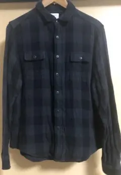 ★チャオパニック/黒×グレーチェック　ガーゼシャツ