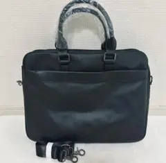 アニエスベー ビジネスバッグ 2way レザー ネイビー A4収納可 - メルカリ
