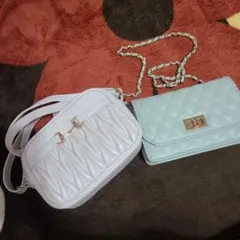 キルティング ショルダーバッグ 2点セット!!