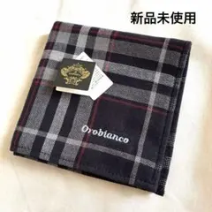 Orobianco ハンカチ ネイビー チェックのサムネイル