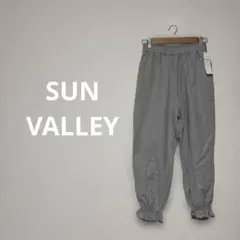 【タグ付き新品】サンバレー 綿麻イージーパンツ 裾レース フリル ペチパンツ Mのサムネイル