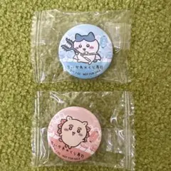 ちいかわ　缶バッジ くら寿司　ハチワレ　シーサー